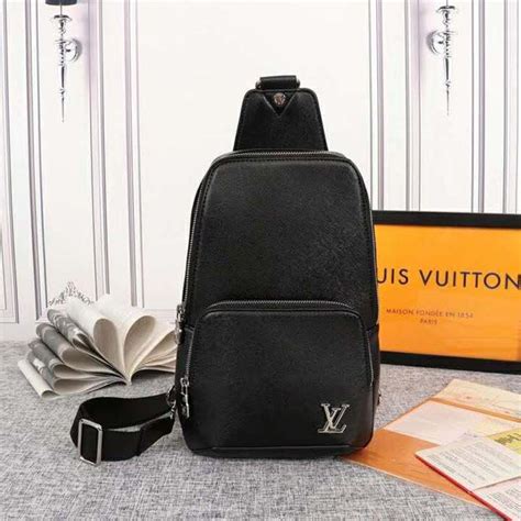 black lv man bag|louis vuitton men's sling bag.